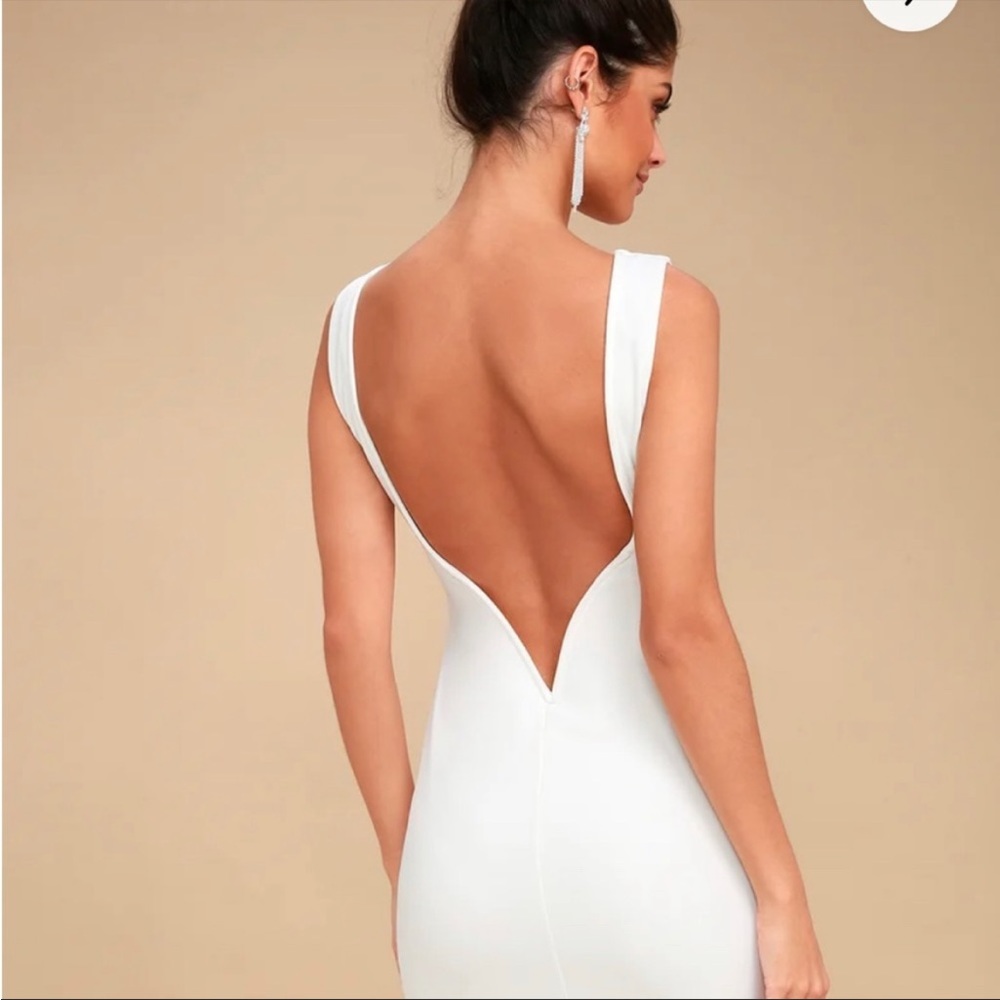 Lulus Backless White Dress
